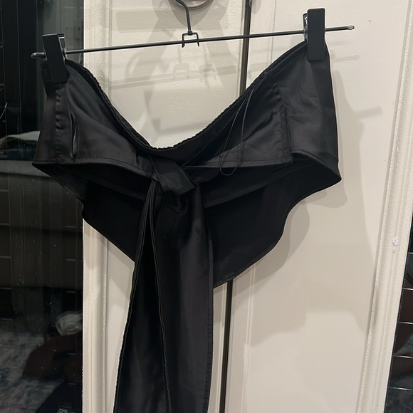 Black tie bandeau top size small - Picture 2 of 2